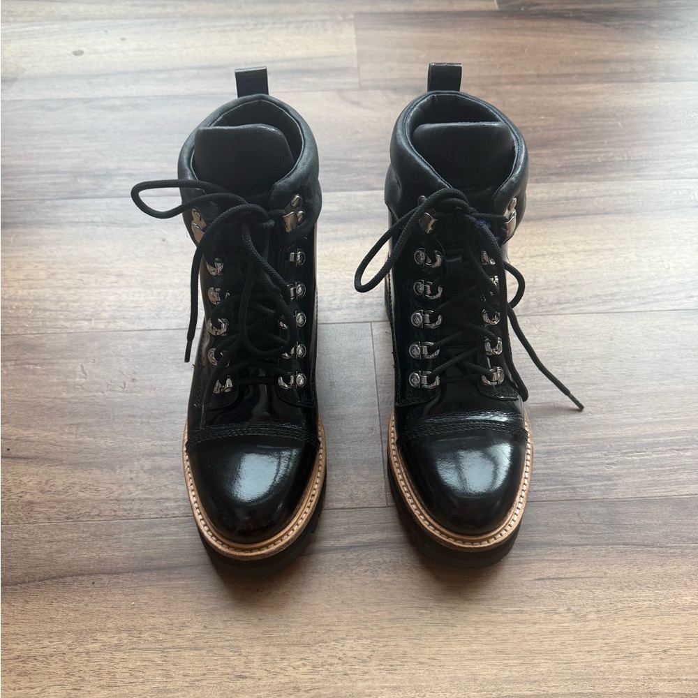 Black Leather Women's Boots